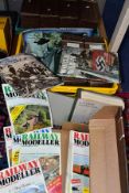TWO BOXES OF RAILWAY MODELLER MAGAZINES, mainly from the 1970's and 1980's in box files, also 1954-