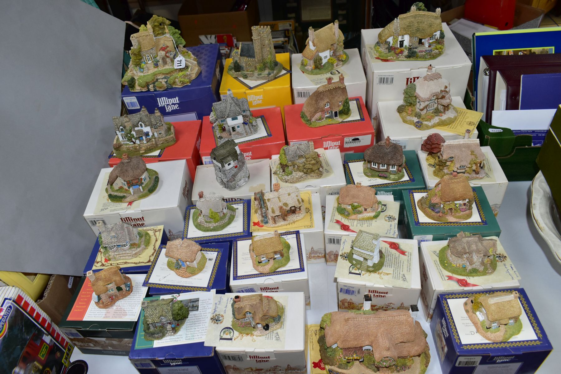 TWENTY SEVEN LILLIPUT LANE SCULPTURES FROM THE SOUTH WEST COLLECTION, mostly boxed and with deeds