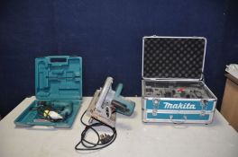 A MAKITA 5903R 240V CIRCULAR SAW (PAT pass and working but a bit brushy), a Makita 8451 110v drill