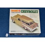 A BOXED MATCHBOX AMT PK-7503 1:16 SCALE PLASTIC MODEL KIT (19)57 NOMAD STATION WAGON CHEVEROLET,