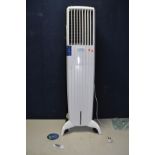 A SYMPHONY DIET 50i EVAPORATIVE AIR COOLER with remote and instructional DVD (PAT pass and