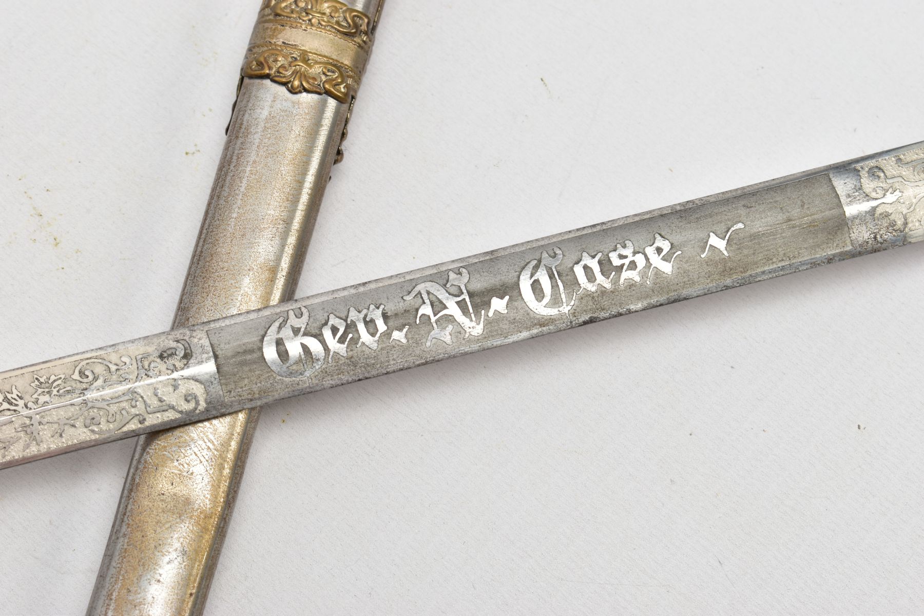 AN ANTIQUE KNIGHTS OF PYTHIAS CEREMONIAL MASONIC SWORD, US made by 'Pittsburgh Uniform & Cap Co. - Image 6 of 22