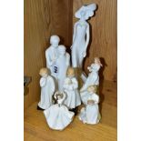 SEVEN ROYAL DOULTON FIGURES/GROUP, comprising Brothers (Images) HN3191, height 21cm, Wistful (