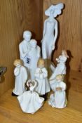 SEVEN ROYAL DOULTON FIGURES/GROUP, comprising Brothers (Images) HN3191, height 21cm, Wistful (