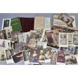 A BOX OF EPHEMERA, comprising of approximately 200 postcards depicting fine art paintings together
