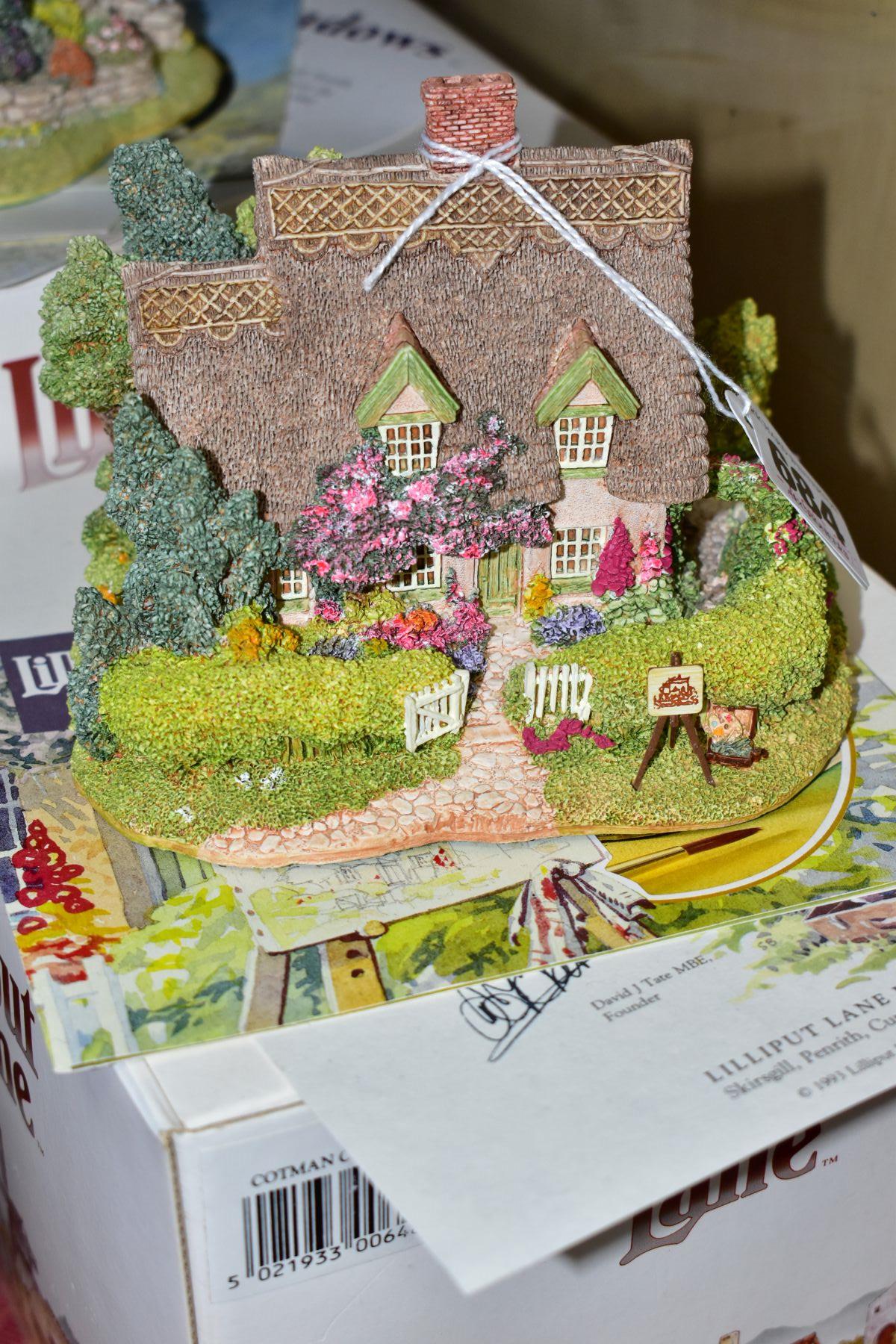 SEVEN BOXED LILLIPUT LANE ANNIVERSARY SCULPTURES, all with deeds and some leaflets, comprising - Image 2 of 8