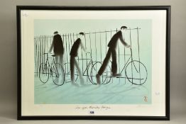 MACKENZIE THORPE (BRITISH 1956) 'SEE YOU MONDAY GEORGE', signed limited edition print 841/850 of