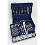 A COMPLETE 'SUISSINE' CANTEEN OF CUTLERY, within a blue briefcase style case, complete with a full
