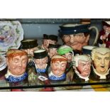 ELEVEN DOULTON CHARACTER JUGS FROM CHARLES DICKENS SERIES, 'Buzfuz' D5838 (mid and small sizes), '