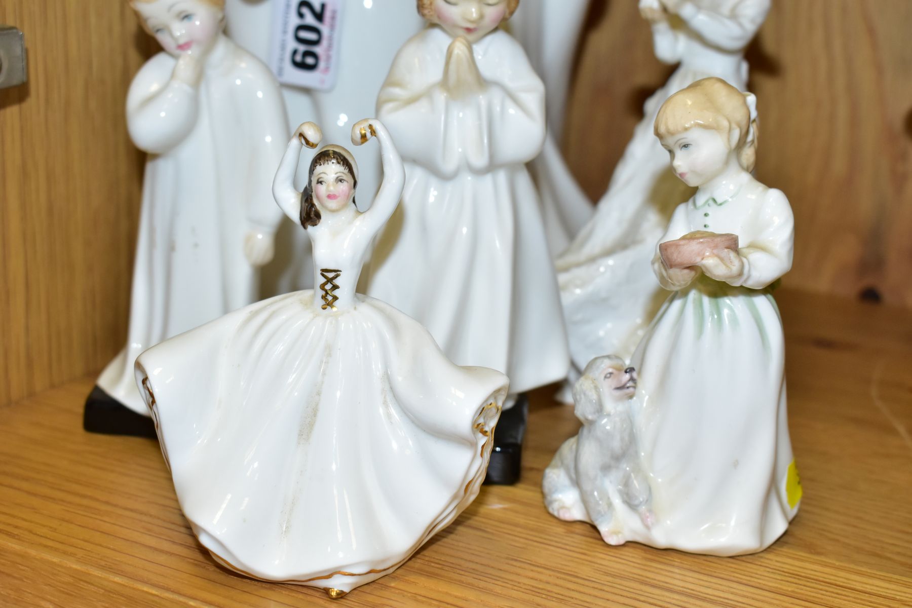 SEVEN ROYAL DOULTON FIGURES/GROUP, comprising Brothers (Images) HN3191, height 21cm, Wistful ( - Image 2 of 7