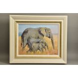 TONY FORREST (BRITISH 1961) 'FAMILY OUTING' a signed limited edition print of elephants, with