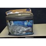 AN INTERPET FISH-BOX AQUARIUM complete with box and accessories width 60cm depth 32cm and height