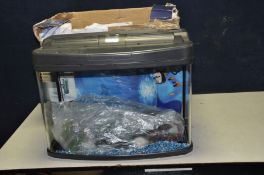 AN INTERPET FISH-BOX AQUARIUM complete with box and accessories width 60cm depth 32cm and height