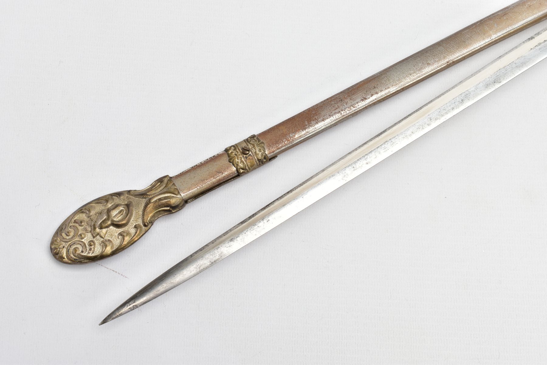 AN ANTIQUE KNIGHTS OF PYTHIAS CEREMONIAL MASONIC SWORD, US made by 'Pittsburgh Uniform & Cap Co. - Image 8 of 22