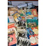 FOUR BOXES AND LOOSE PRINTED EPHEMERA, including sheet music, Ordnance Survey and other folded maps,