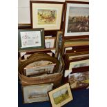 A QUANTITY OF PAINTINGS AND PRINTS, ETC to include a late 19th/early 20th Century watercolour of a