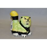 A LORNA BAILEY POTTERY CAT, 'Fluffy The Cat', signed on base, height 12.5cm (Condition: good)