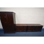 A STAG MINSTREL SIDEBOARD/CHEST OF EIGHT ASSORTED DRAWERS, width 156cm x depth 47cm x height 71cm