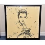 CRAIG ALAN (AMERICAN CONTEMPORARY) 'ELVIS WITH CAMERA', a portrait of the rock and roll star, signed