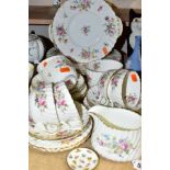A MINTONS 'MARLOW' PATTERN PART DINNER SERVICE, comprising three dinner plates, one sounds defective
