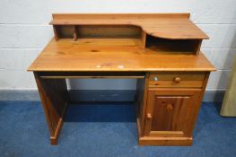 A PINE COMPUTER DESK, width 120cm x depth 62cm x height 94cm