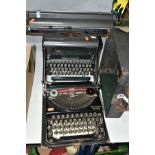 VINTAGE TYPEWRITERS, one Imperial 66 Typewriter and one Remington Portable Typewriter (case in