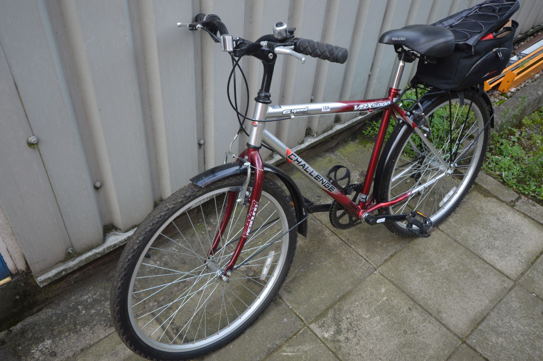A DARK RED AND SILVER CHALLENGE VBX 5000 REBOUND MANS BIKE, with 18.5 frame, six speed - Image 2 of 3
