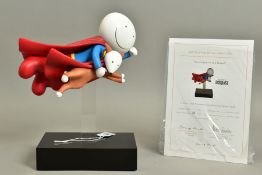 DOUG HYDE (BRITISH 1972) 'IS IT A BIRD? IS IT A PLANE' an export edition sculpture of a superhero