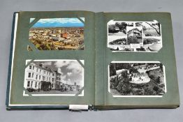 POSTCARDS, approximately 190 postcards in one album, a thematic collection featuring hotels in