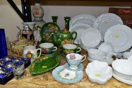 THIRTY TWO PIECES OF COALPORT 'COUNTRYWARE', OTHER CERAMIC AND PLATED ITEMS, to include