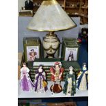 COLLECTABLES, five Regency Fine Art figures, Henry VIII, Catherine of Aragon, Anne Boleyn, Jane