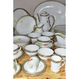 A FORTY SEVEN PIECE ROYAL DOULTON ATHENS H4987 DINNER SERVICE, comprising coffee pot (coffee
