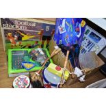 A QUANTITY OF ASSORTED TOYS, to include boxed Chad Valley Perma Football Stadium game, No. G501,