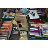 BOOKS. Seven Boxes, approximately two hundred and ten titles, to include History, Art, Nature,