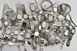 A BAG OF LADIES AND GENTLEMENS FASHION WRISTWATCHES, with names to include 'Sekonda, Seiko, Lorus,