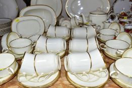 A SIXTY SIX PIECE NORITAKE 'TROY' PART DINNER SERVICE, comprising three meat plates, oval serving