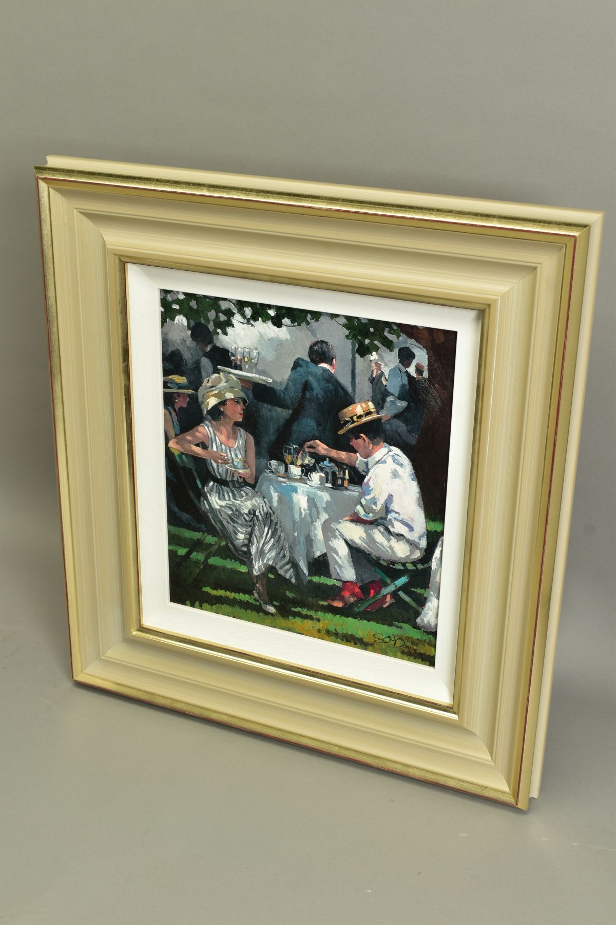 SHERREE VALENTINE DAINES (BRITISH 1959) 'AFTERNOON TEA', a signed limited edition print of figures - Image 5 of 8