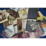POSTCARDS & EPHEMERA, one album containing approximately eighty five Continental Postcards (