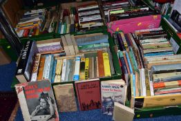 BOOKS, five Boxes, approximately 210 titles, to include encyclopaedias, history, historical fiction,