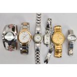 A SELECTION OF WATCHES, to include a Gucci, Bulova and Tissot etc.