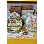 THIRTY THREE COLLECTORS PLATES, subjects include Flower Fairies, horses, flowers, children and pets,