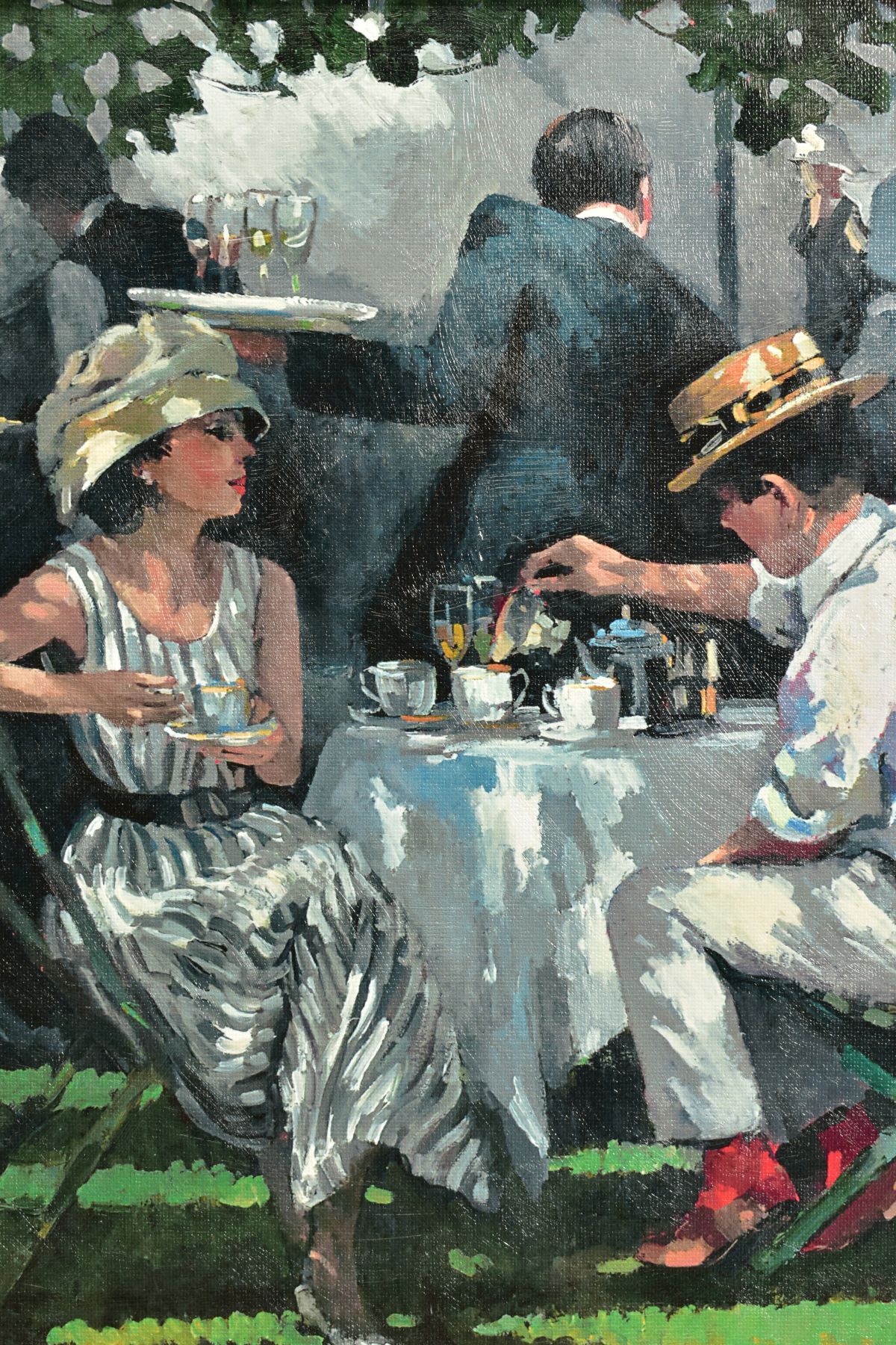 SHERREE VALENTINE DAINES (BRITISH 1959) 'AFTERNOON TEA', a signed limited edition print of figures - Image 3 of 8