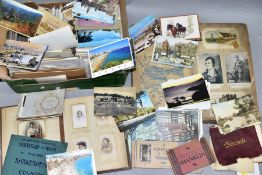 EPHEMERA, a collection of postcards in one album and one box, the album featuring Edwardian /