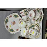 ROYAL ALBERT BERKELEY TEA WARES, comprising six cups, saucers and side plates, milk jug, open