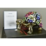 DIEDERIK VAN APPLE/VANAPPLE (DUTCH 1985) 'WORLD PEACE', a limited edition gold turtle sculpture with