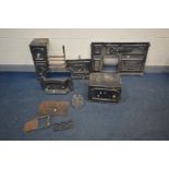 A COALBROOKDALE CAST IRON OVEN, including the frontage and single door oven (condition -