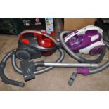TWO HOOVER PULL ALONG VACUUM CLEANERS comprising of a Whirlwind and a Sprint EVO both with boxes and