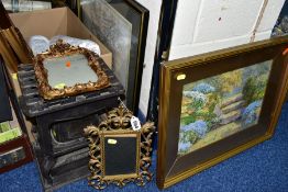 PICTURES AND SUNDRY ITEMS ETC, to include a Herbert Collyer garden watercolour dated 1932,