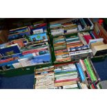 BOOKS, five boxes, approximately 220 titles, to include paperback 'pop' fiction, Collin's Pocket