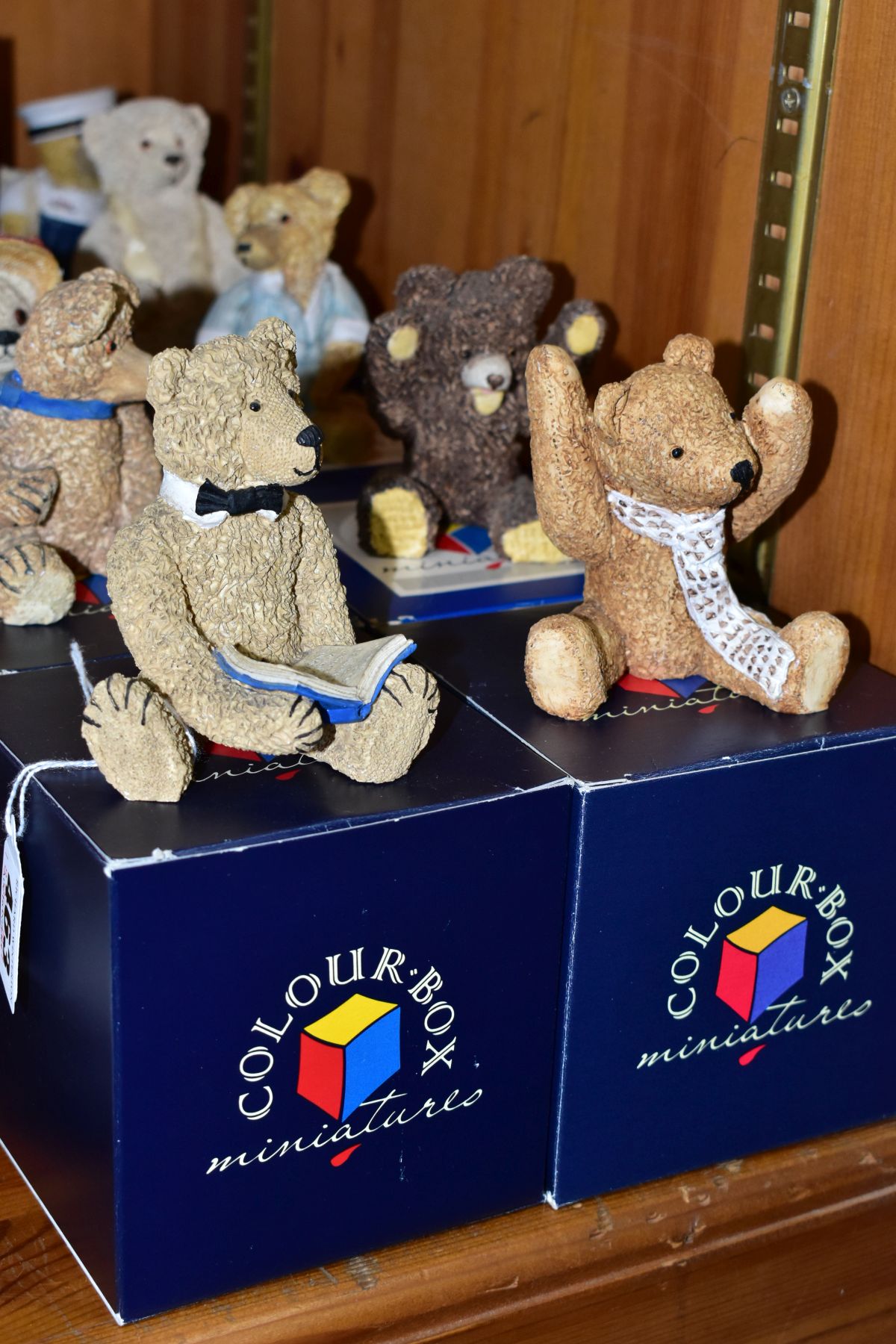 ELEVEN COLOUR BOX MINIATURES PETER FAGAN'S TEDDY BEAR COLLECTION RESIN FIGURES, with original boxes, - Image 2 of 5